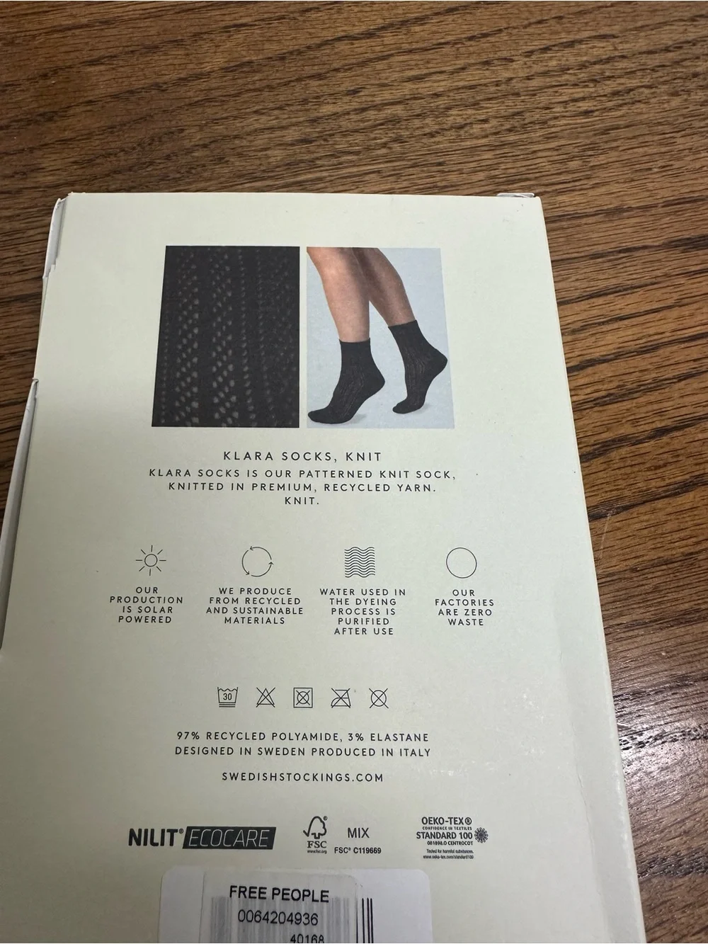 Free People Ivory Klara Knit Ankle Socks